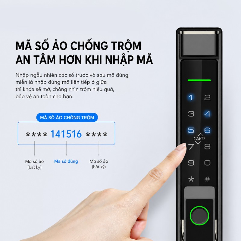 Khoá thông minh cửa nhôm cao cấp TDL 33 18 18
